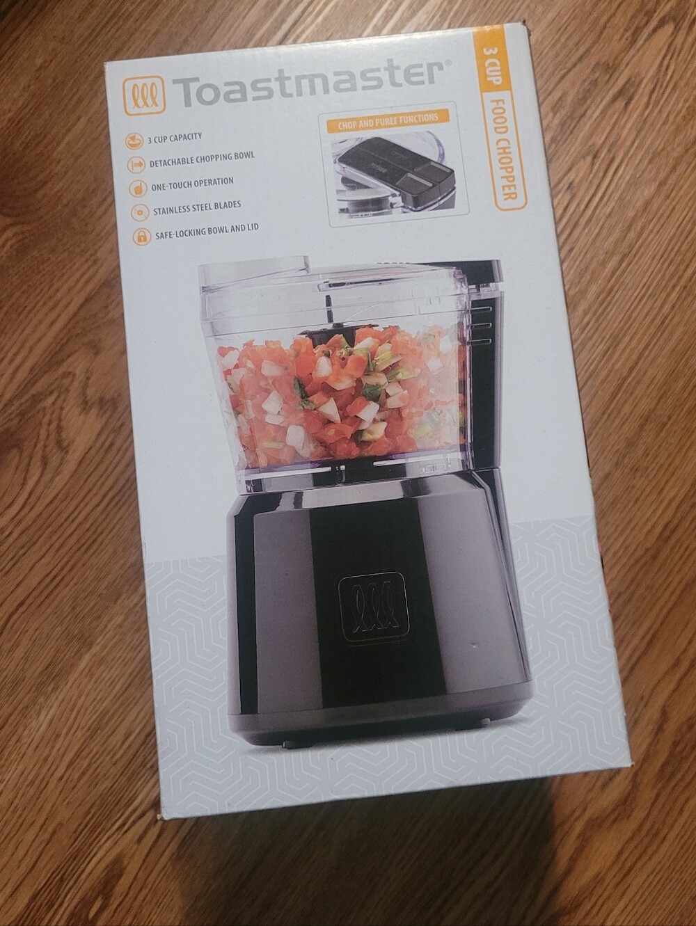 New Toastmaster 3 cup food chopper processor